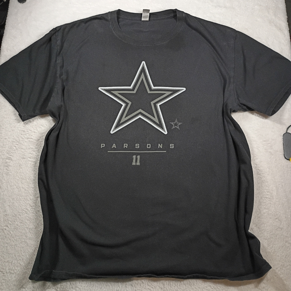 Dallas Cowboys Micah Parsons #11 Graphic T-Shirt XL Black Double Sided NFL